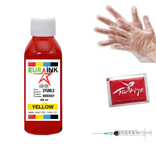 Canon Pixma G4415 Yazıcı Uyumlu Mürekkep Yellow 100 ml (GI-490)