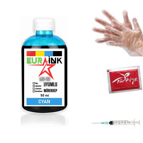 Canon Pixma G2410 Yazıcı Uyumlu Mürekkep Cyan 50 ml