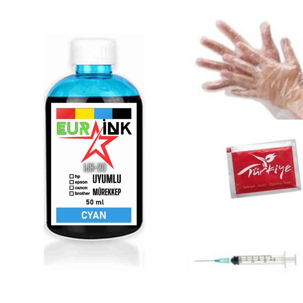 Canon Pixma G3411 Yazıcı Uyumlu Mürekkep Cyan 50 ml
