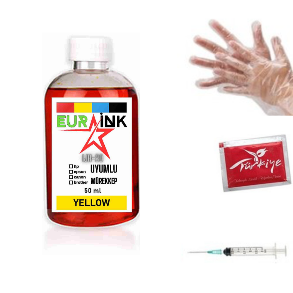 Canon MG2450 Yazıcı Uyumlu Mürekkep Yellow 50 ml (545-546)
