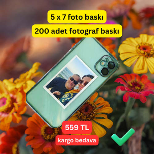 Cancopy 200 Adet Mini Fotoğraf Baskı Seti 5x7 cm - Kargo Bedava