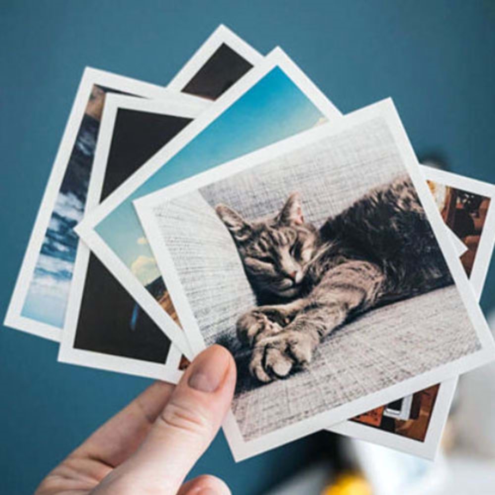 8 adet 10cm x 10cm Kare Fotoğraf Baskı