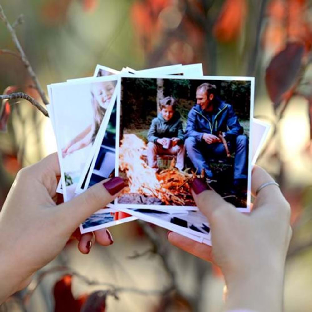 8 adet 10cm x 10cm Kare Fotoğraf Baskı