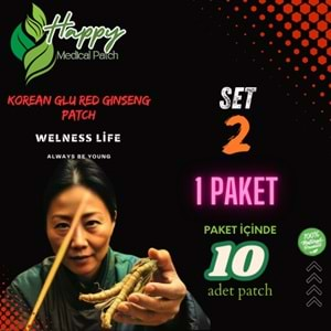 korean glu red ginseng happy patch set2