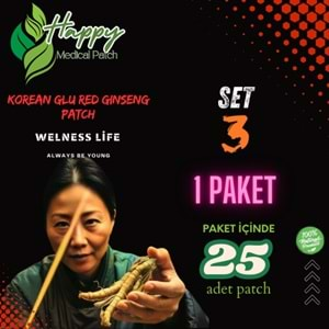 korean glu red ginseng happy patch set3