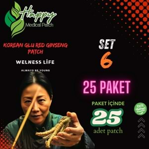 korean glu red ginseng happy patch set6