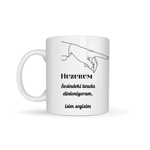 Sevgiliye özel huzurum temalı kupa bardak