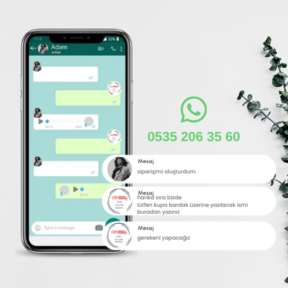 Sevgiliye özel düğüm temalı kupa bardak