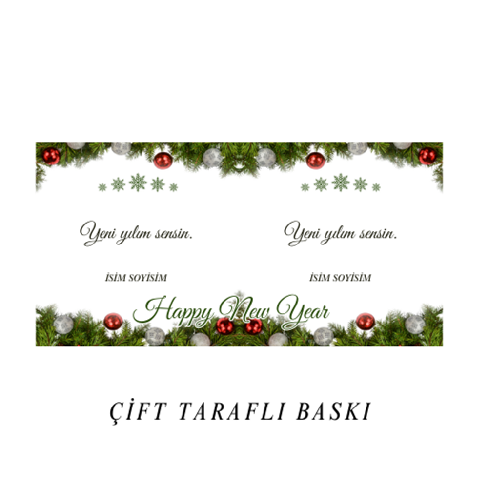 Romantik Yeni Yıl Kupa Bardak R1