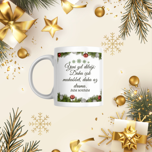 Arkadaşa Özel Yeni Yıl Kupa Bardak M11