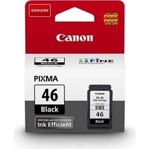 GIDA KARTUŞU - Canon PG-46 MÜREKKEPLİ SİYAH Orjinal Kartuş