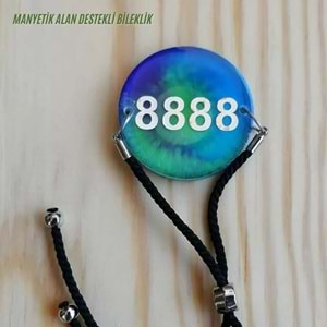 8888 sayı sekansı manyetik bileklik