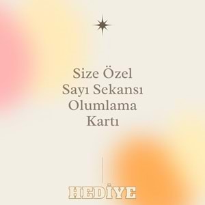 Umut Sayı Sekans kişiye özel kupa bardak