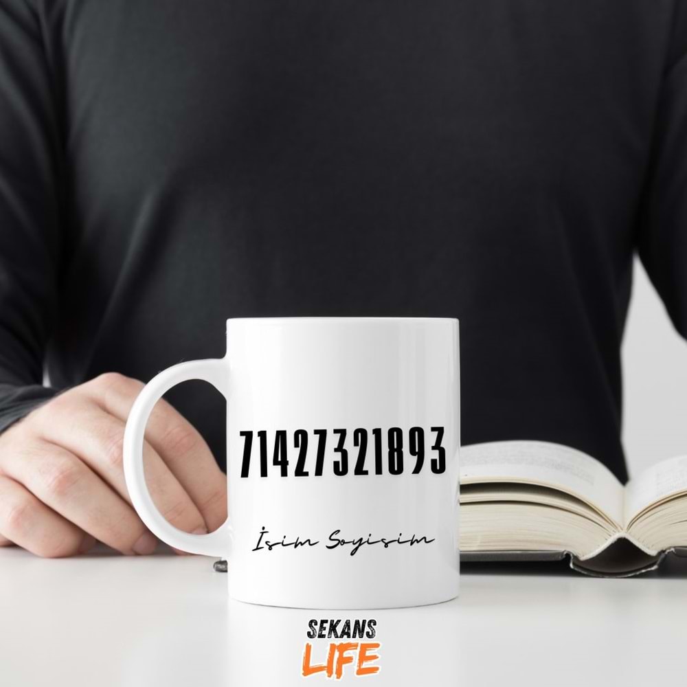 Para Mıknatısı Sayı Sekans kişiye özel kupa bardak