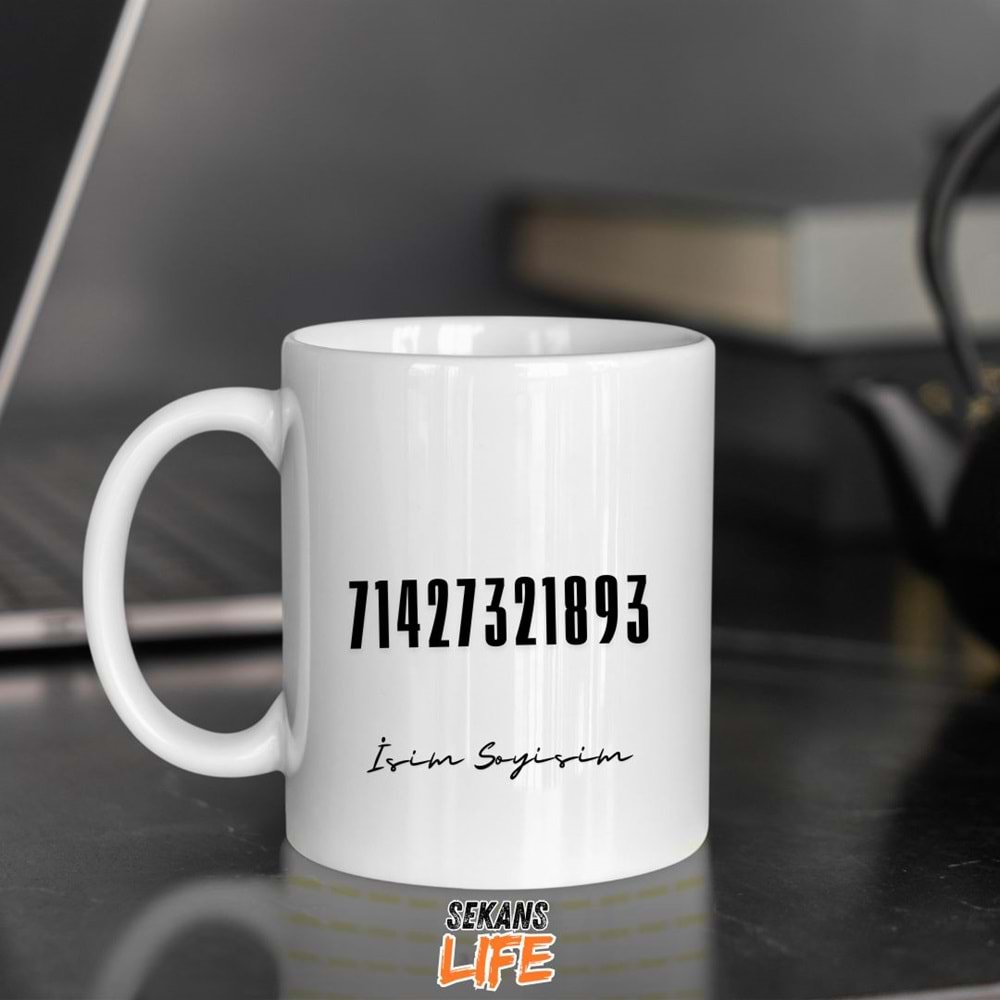 Para Mıknatısı Sayı Sekans kişiye özel kupa bardak