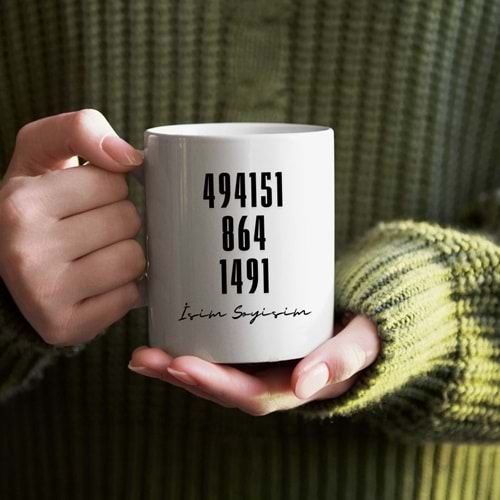 İş Bulma Sayı Sekans kişiye özel kupa bardak